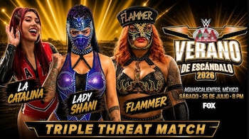 La mexicana aseguró que el campeonato es una prioridad, aunque también reveló que quiere compartir cartel con las máximas estrellas de WWE. (Cortesía AAA)