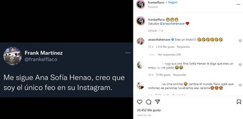 Frank Martínez dice que es