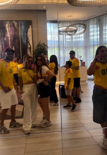 Luisa María Duque y Salomé Rodríguez se volvieron tema de conversación en Instagram y TikTok por sus apariciones juntas durante el Mundial de 2026 - crédito @mario_rubio_/IG