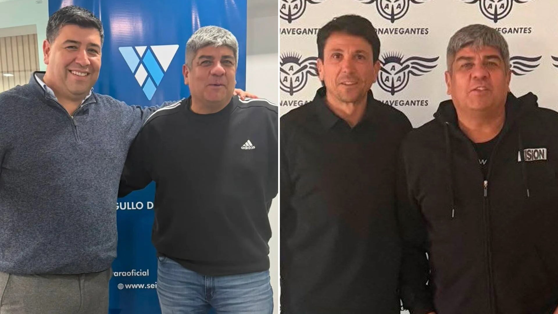Pablo Moyano, en sus encuentros con Cristian Jerónimo y con Juan Pablo Brey