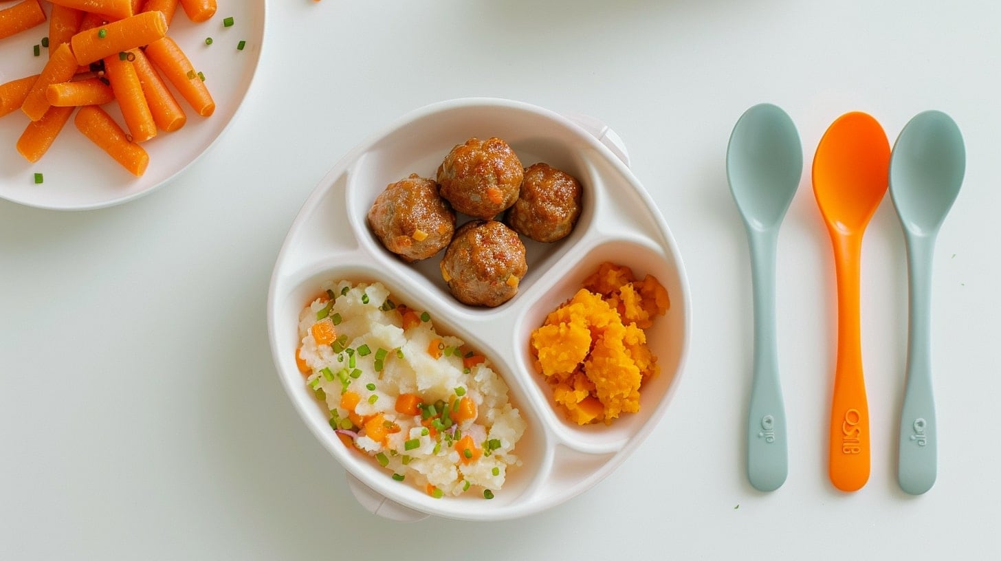 Albóndiga para bebés, una opción suave y nutritiva, ideal para la alimentación saludable y balanceada de los más pequeños. - (Imagen Ilustrativa Infobae)