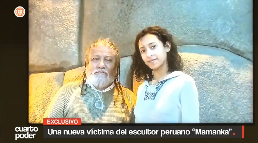 Cuarto Poder presenta el testimonio de otra joven que acusa a ‘Mamanka’ de abusos cuando era adolescente. Captura: América TV.