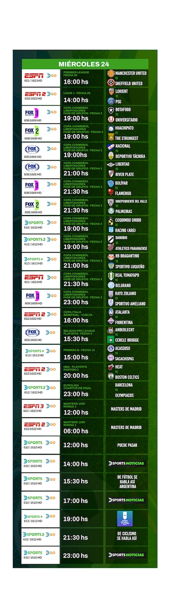 Agenda deportiva