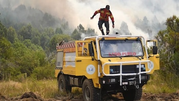 Incendios en Chubut: brigadistas vuelven