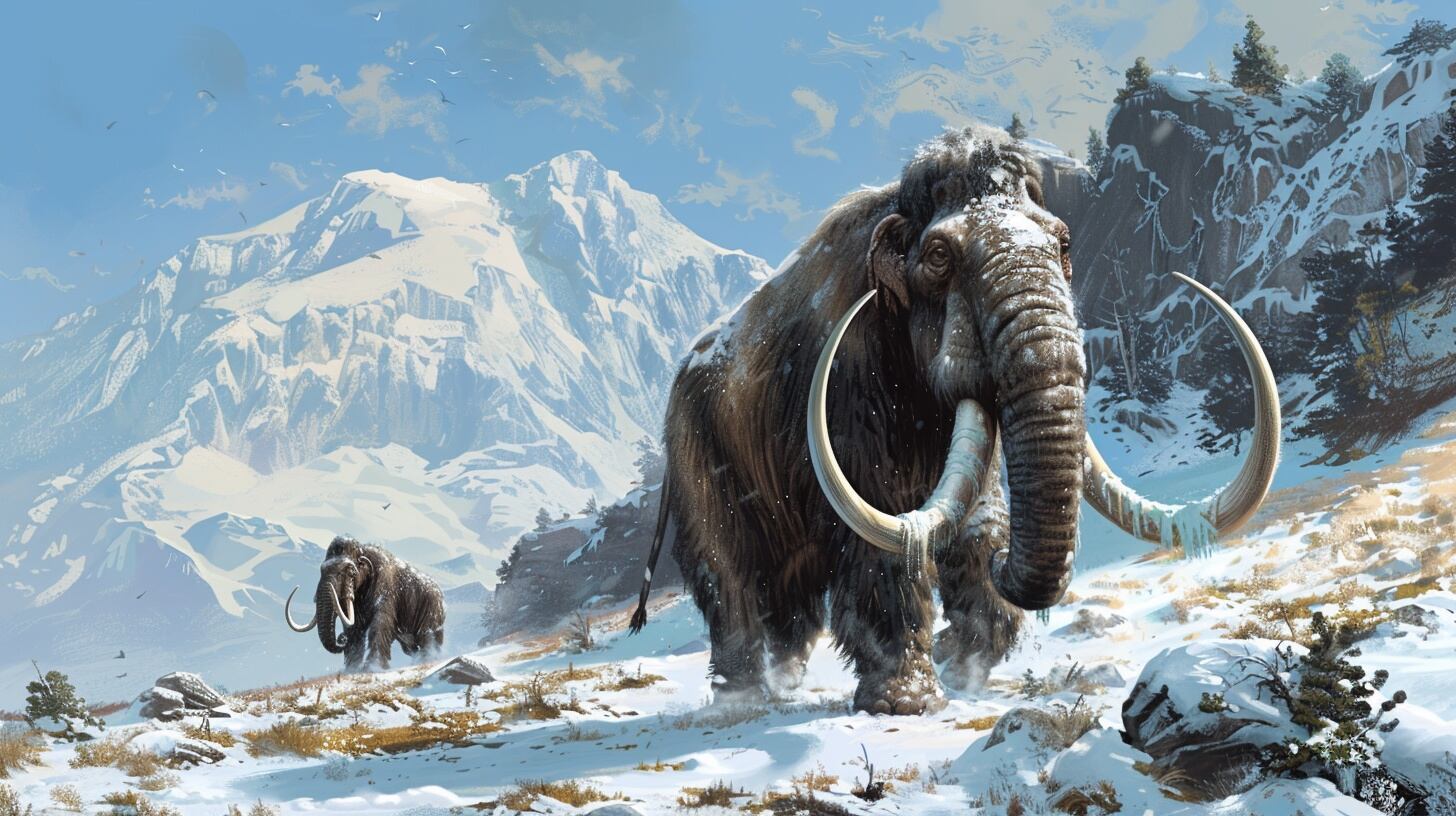 Investigadores de McGill University identifican el fósil como el registro más nororiental de mamut lanudo en el continente - (Imagen Ilustrativa Infobae)