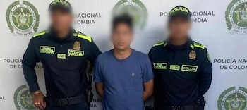 La Policía capturó en flagrancia a Jota Buelvas Carrascal, cuñado de la víctima y presunto responsable de la agresión con arma cortopunzante - crédito Policía Nacional