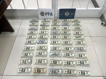 Los dólares que encontraron en