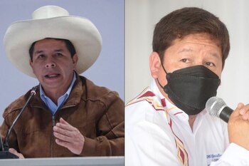 Guido Bellido y Pedro Castillo