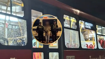 Hombre rompió los vidrios de