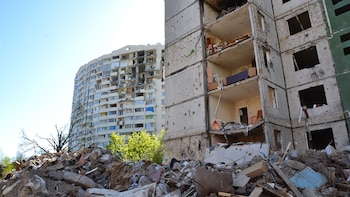 Bombardeo ruso sobre Chernihiv