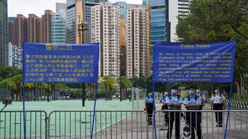 La policía de Hong Kong