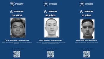 Óscar Wilfredo Torres Anzora recibió la pena más alta, con 114 años de prisión por tres homicidios agravados y dos tentativas de homicidio. (Cortesía: Fiscalía General de la República)