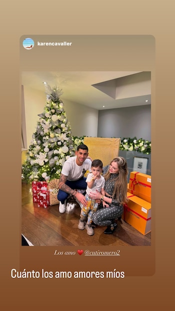 Cuti Romero celebró la Navidad