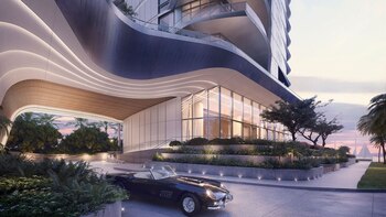 La entrada de Una Residences