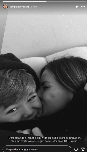 Las tiernas palabras de la China Suárez a su hijo Amancio por su cumpleaños (Instagram)