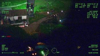 Las cámaras electroópticas e infrarrojas del Halcón 447 permiten identificar objetivos desde el aire incluso en condiciones de baja visibilidad - crédito Policía Metropolitana de Bogotá