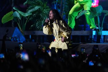 La cantante británica M.I.A. durante