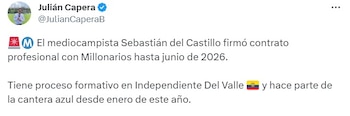 Sebastián del Castillo es el