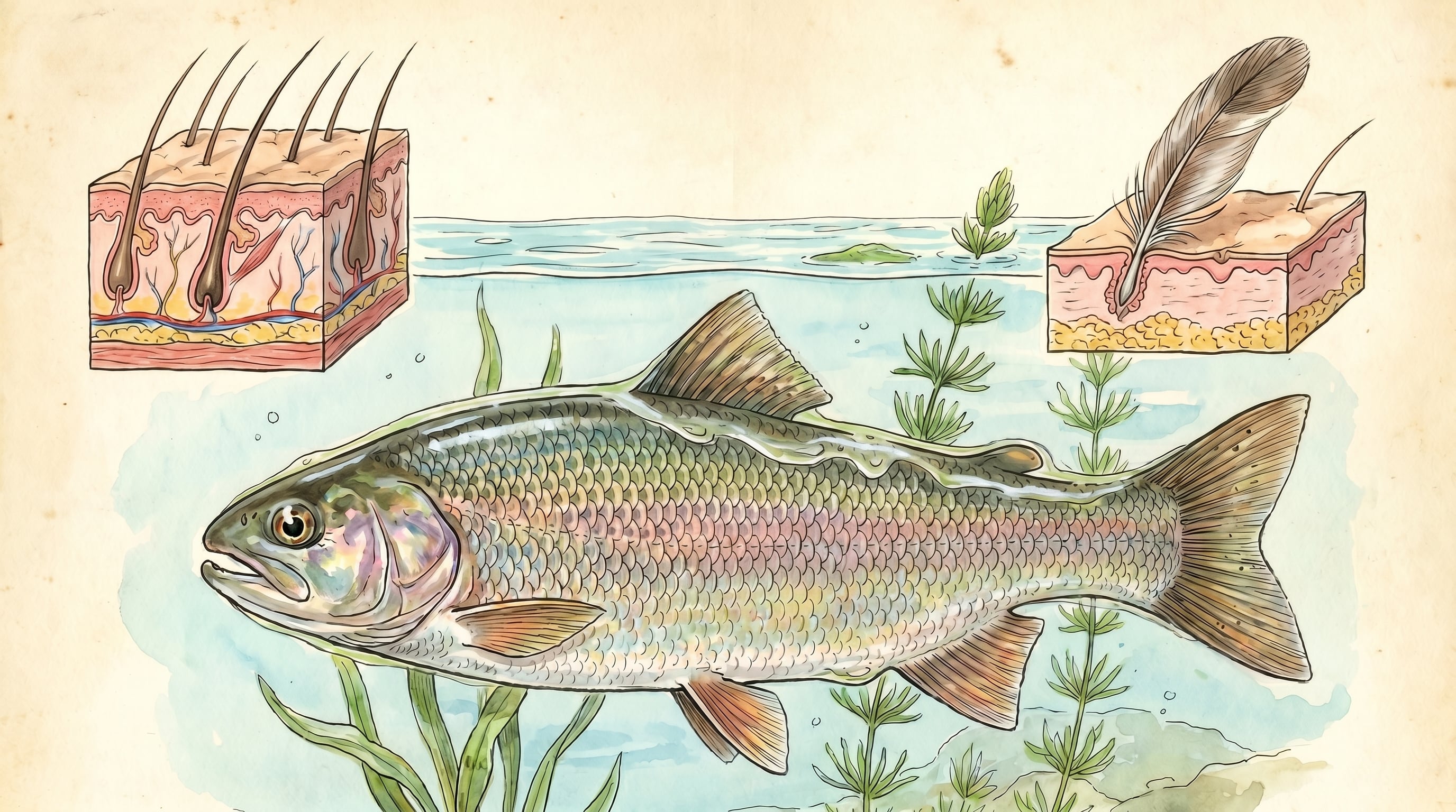 La ausencia de pelo distingue a los peces de los mamíferos y otros vertebrados, facilitando su adaptación al medio acuático (Imagen Ilustrativa Infobae)