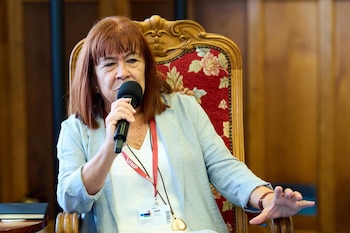 27/08/2026 La presidenta del PSOE, Cristina Narbona, durante la mesa redonda sobre la postura de la Unión Europea ante la emergencia climática, en el Palacio de la Magdalena, a 27 de agosto de 2026, en Santander, Cantabria (España). El encuentro se enmarca dentro del curso de verano '¿Quo vadis Europa?', dirigido por el alto representante de la UE para Asuntos Exteriores y Política de Seguridad, Josep Borrell, en la Universidad Internacional Menéndez Pelayo (UIMP).
POLITICA
Juanma Serrano - Europa Press