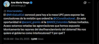 La ausencia de representantes de