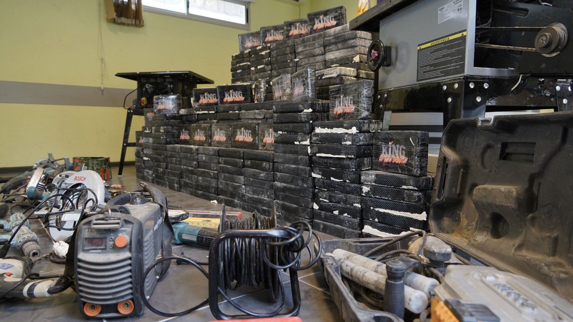 265 kilos de cocaína incautada en Uruguay (Ministerio del Interior)