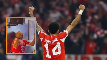 ‘Mane’ Díaz se ‘enloqueció’ con el gol de su hijo Luis Díaz para el Bayern Múnich ante Real Madrid: todo quedó en video