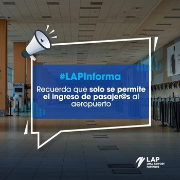 Policías custodian aeropuerto Jorge Chávez.