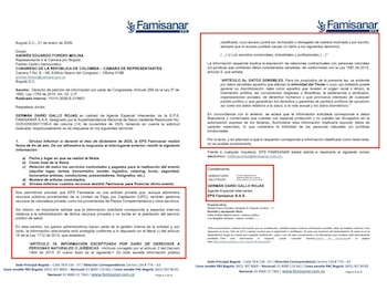 El representante Andrés Forero denuncia