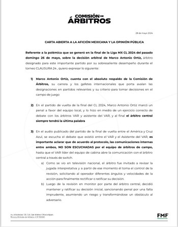 Comisión de Arbitraje respalda la