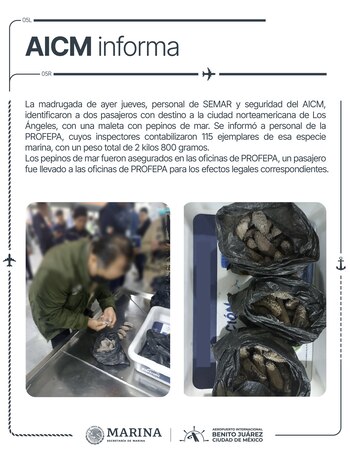 El AICM también informó que