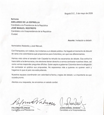 Paloma Valencia y Juan Daniel Oviedo propusieron debate a Abelardo de la Espriella