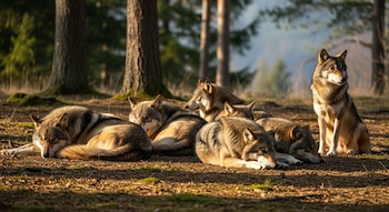 Las manadas de Canis lupus