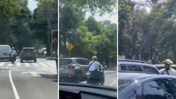 La conductora fue alcanzada por