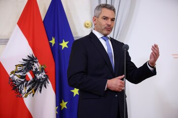 El canciller austriaco Karl Nehammer