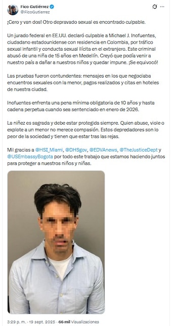 El Alcalde Federico Gutiérrez se