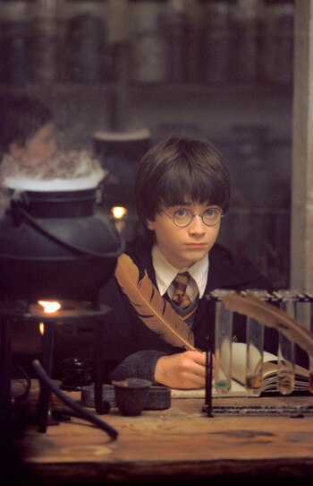 El pequeño Harry Potter interpretado