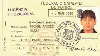 Leo Messi se probó en