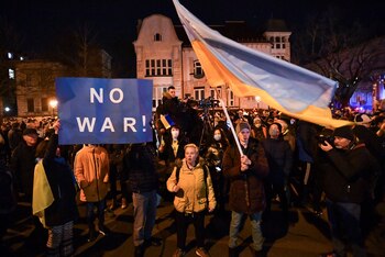 Protesta a las puertas de