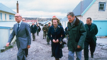 Thatcher y su marido Denis