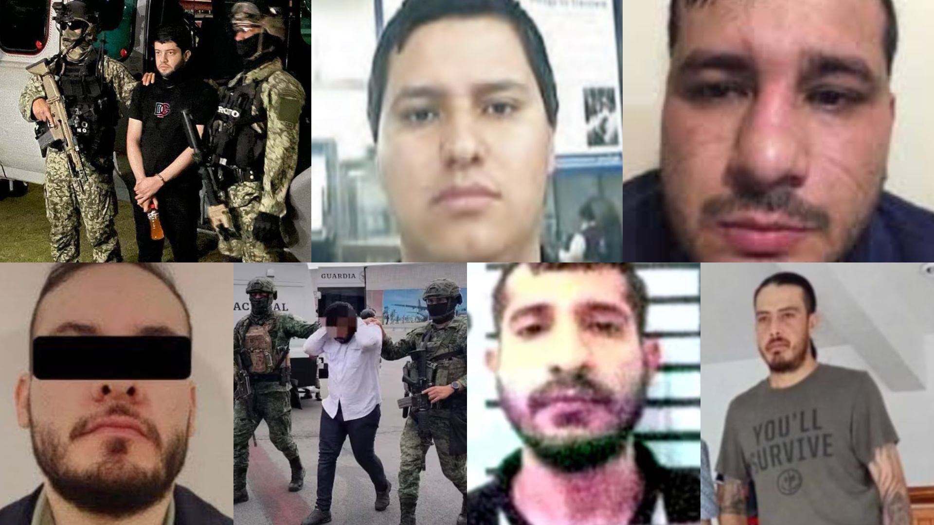 El desplome del círculo de seguridad de Los Chapitos: la historia de sus siete jefes abatidos o capturados. (Infobae)