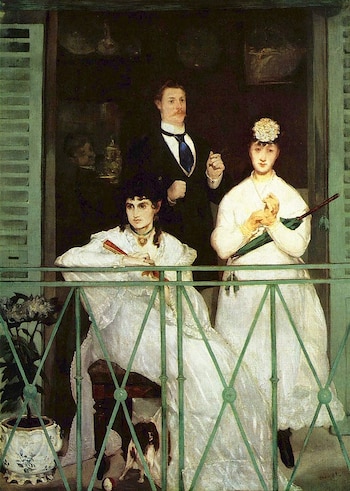 "El balcón", de Edouard Manet.