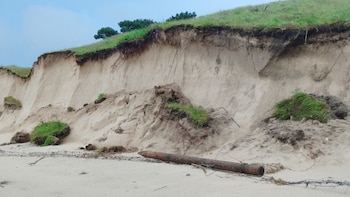 El temporal provoca el derrumbe
