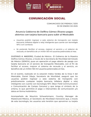 Anuncian pago con tarjeta bancaria