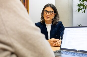 Manuela Bergerot, en un momento