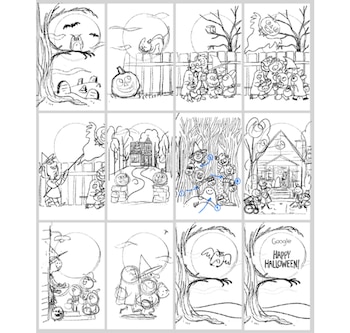 Los dibujos de la artista