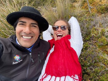 Yaku Pérez y Manuela Picq. (Twitter/ Manuela Picq)