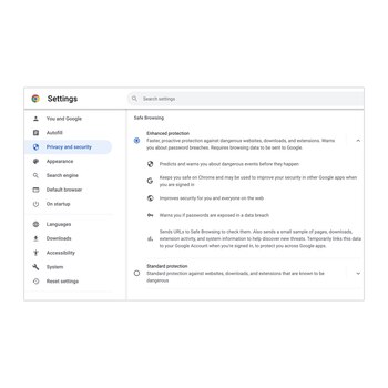 Para una navegación segura, es