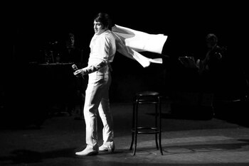 El artista comenzó a imitar