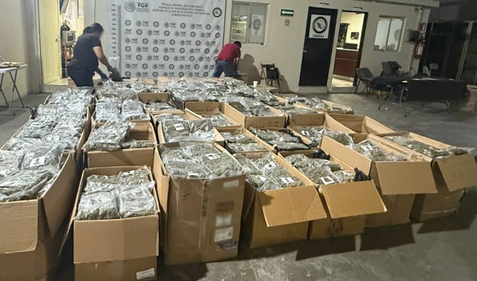Los paquetes asegurados(Guardia Nacional)